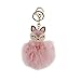 Produktbild FakeFace Unisex Fashion Fuchs Plüsch Kugel Schlüsselanhänger Schlüsselring Auto Schlüsselanhänger Autoschlüssel, Telefon, Tasche Anhänger