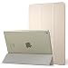 Produktbild MoKo Hülle für iPad Pro 9.7 - PU Leder Tasche Schutzhülle Schale Smart Case mit Translucent Rücken Deckel, mit Auto Schlaf / Wach Funktion und Stanfunktion für Apple iPad Pro 9.7 Zoll Tablet, Gold