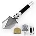 Produktbild BeGrit Camping Mini Schaufel mit Tasche Portable Folding Multifunktions Tactical Spaten Include Schaufel Kompass Messer Flaschenöffner und Saw für Rucksack Wandern Jagd