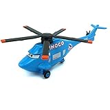 dinoco helicopter carrying case and cars