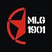 isee360 Half Star MLG 1901 E3 Customized Royal Enfield Sticker_ Red & White - Standard Size For Sides Tank,Battery Cover, Helmet RS.94.00