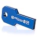 Produktbild meZmory Schlüssel USB Stick 8GB Blau - Hochwertig & Einzigartiges Mini Design - USB 2.0 Speicherstick Wasserdicht & Extrem Robust aus Metall - Flash-Drive Ideal für Schlüssel-Anhänger