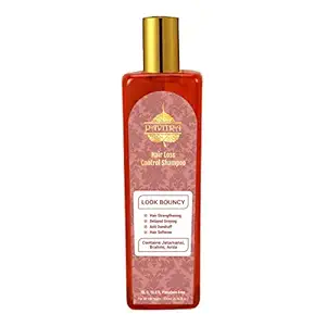 Pavitra+ Hair Loss Control Shampoo with Ayurvedic Formula with Amla, Brahmi, Bhringraj & Herbal Extracts for Deep Hair Nutrition, Thick & Bouncy Hair Growth, 200 ml (Pack of 1)