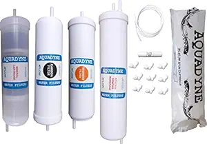 Aquadyne Filter Service Kit for Whirlpool Minerala Elite 90 RO Water Purifier with Installation guide and video fitment support, 1- Piece, White