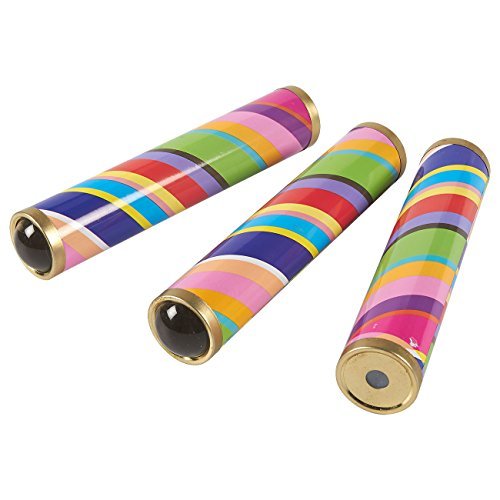 Blue Panda Kaleidoscope - Set 3 Pezzi di Metallo caleidoscopi, Stagno Luce caleidoscopio Lente prismatica Tubo 8 x 1,32 x 1,32 Pollici