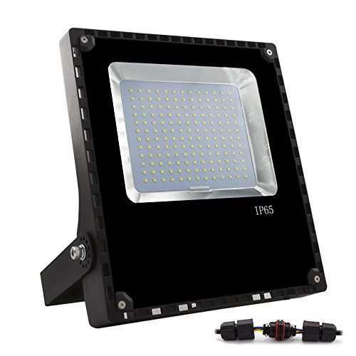 ALOTOA 100W Foco proyector LED para exteriores, Blanco Natural 4000K,10000lm, resistente al agua IP65, luz amplia, luz de seguridad Bajo Consumo de Energía y Alto Brillo Larga Vida ...