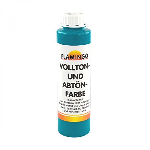 Volltonfarbe Abtönfarbe Flamingo 250ml petrol Wandfarbe Farbe Malerfarbe