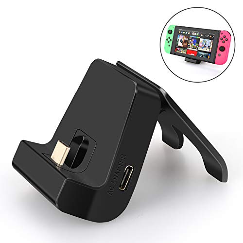Charging Stand for Nintendo Switch, Airmate Adjustable Nintendo Switch Games Lite Charging Stand Multi-angle Compact Tabletop Playstand for Nintendo Switch Dock Station with USB C Fast Charging Port