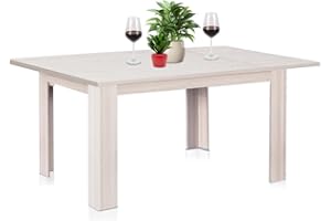 Shally Dogan Tavolo Allungabile Sala da pranzo Olmo da 110 x 70 cm a 150 x 70 cm, Design Moderno, Estensibile Salvaspazio, Ideale x Sala Pranzo, Soggiorno, Cucina, Arredamento Interni (Olmo)