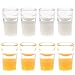 Produktbild Gazechimp 8pcs 1/12 Puppenhaus Miniatur Milch Tasse Milchglas & Orangensaft Gläser Tassen Set ( Orange & Weiß )
