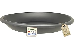 ‎MEPLA MePla Blumentopf-Untersetzer für Pflanzkübel Cilindro - runder Kunststoff-Unterteller - wetterfestes Pflanzgefäß - UV-beständig - Ø 68 cm (Innen: ø 49,5 cm) - Anthrazit
