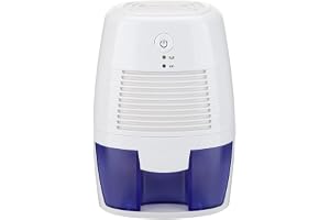 GAXAETR Avfuktare Kompakt 500ML USB 21W För Garderob 5-15㎡ | Daglig avfuktningskapacitet upp till 250 ml/d vid 30°C och 80% ;