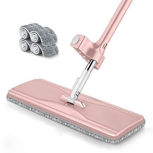 HYX Fregona de Microfibra con fregona mágica de Mango Largo, Reutilizable, Ajustable, Liviana, |Facilita la Limpieza de Sus Pisos
