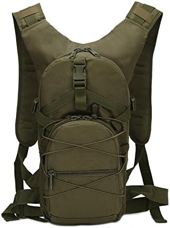 xing xiao Back Pack Military Bottle Pouch Tactical Camp Hydration Backpack Camping Water Bag Size: 42X21X21Cm/16.5X8.3X8.3In Outdoor Tactical Military Molle System Water Bottle Bag,Army Green