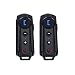 Produktbild 2 Stück x Fodsports 1000m 2 Fahrer Bluetooth Intercom Wasserdichte Sprechanlage für Motorrad Helm Skifahren mit FM Radio Stereo Musik