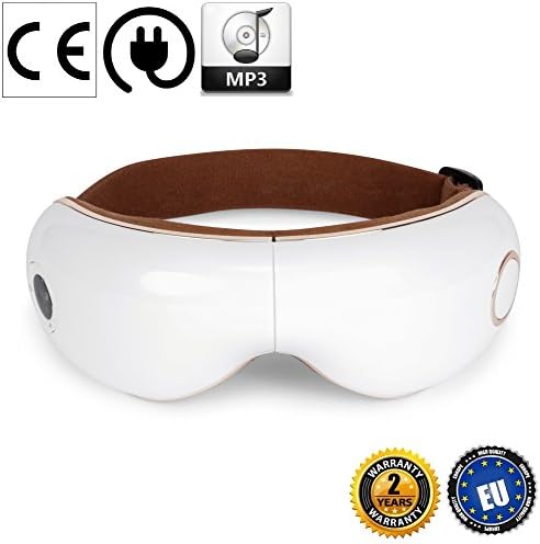 Global Relax U.K. - SKANDAS facial and eye massager (with 2-pin european plug) (new model 2018) - 2 Years Offical Warranty