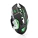 Produktbild LCLrute Hohe Qualität Wiederaufladbare X8 Wireless Silent LED Hintergrundbeleuchtung USB Optische Ergonomische Gaming Mouse (Schwarz)