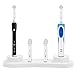 Produktbild IntiPal Zahnbürstenhalter für Oral-B Bürsten Aufsteckbürste Kappe Set (Modell 2 mit 4 Kappenn)