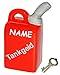 Produktbild alles-meine.de GmbH Spardose - Benzinkanister -  Tankgeld  - Incl. Name - mit Schlüssel - Stabil..