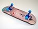 Produktbild KOMPLETT Fingerskateboard WORLD-CREATIVE #6 "ABSTRACT WIFE" Deck + Achsen BLAU + FINAL-ROTATION PU Wheels BLAU von FREEFINGERS® Handmade Wood Fingerboard