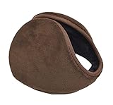 Ear Warmers Men And Women Soft Plush Winter Earmuff, Coffee