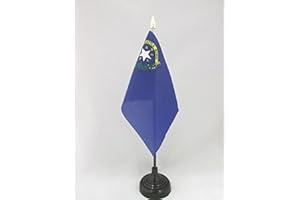 AZ FLAG - Tischflagge Nevada - 15x10 cm Goldene Splitze - Bundesstaat Nevada Tischfahne 10 x 15 Cm - Flaggen