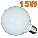Produktbild tradeshoptraesio® – Leuchtmittel Lampe LED Globo G20 Kugel Glühbirne Kaltweiß 15 18 W mit Sockel E27 – 15 W