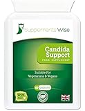 Candida Support Capsules (60) - Yeast Infection Treatment for Women and Men - Powerful Thrush and Bacterial Vaginosis BV Relief - Natural Solution with Probiotics, Garlic, Caprylic Acid and More
