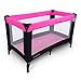 Cute Baby-Travel Cot- Playpen- Bassinet -changingmatt(Black/Pink) - (PB618/2)