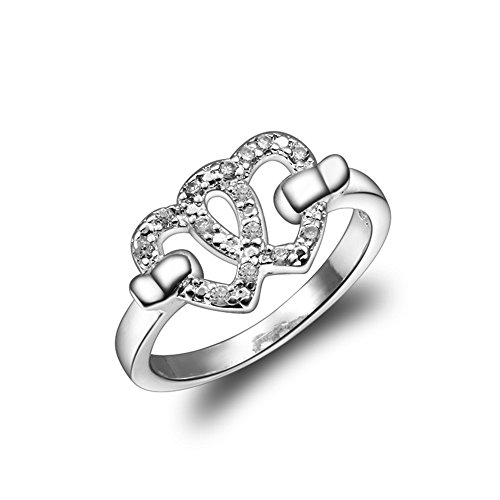 AmberMa My enthusiasm Basic jewellery collection silver Rings,Women's Jewellery,Birthday Gifts for Girls Friends Bridesmaid Presents(Size P)