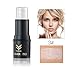 Fashion Base® Face Waterproof Shimmer Highlighter Stick Bronzers Highlighter Powder Creamy Texture Silver Gold Light Face Makeup (03#)