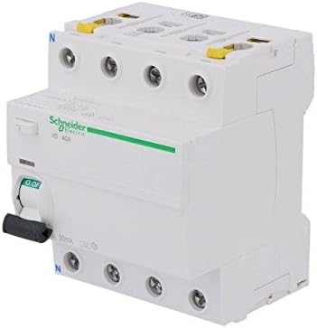 A9Z21440 RCD breaker Inom40A Ires30mA Poles no4 400V Mounting DIN SCHNEIDERS