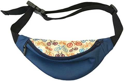 Twinsstore Kangaroo Pocket Water Resistant for Children Boys and Girls – Various Colours &amp; Designs – Owl, Dino, Cat etc. – Pink/Green/Blue/Black etc, fahrrad blau, 24x445;10