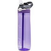 Contigo Ashland Autospout Tren Suluk 720 mL Lila | Flip-Straw tasarımı, Tritan Renew malzeme, sızdırmaz kapak, tek dokunuşla 