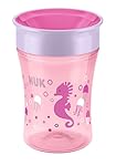 NUK Magic Cup 250 ml, neuartiger Trinkrand, abdichtende Silikonscheibe, ab 8 Monaten, aus Polypropylen