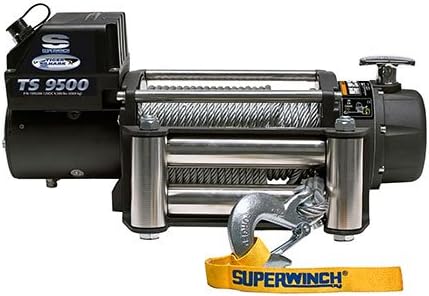 Tf Superwinch 1595200 Superwinch Tiger Shark 9500Lb 12V Winch Roller Fairlead Remote