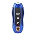 Price comparison product image M.JVisun Key Covers For Porsche Car Keys Smart Key, Key Fob Cover For Porsche 718 911 918 Panamera Macan Cayenne Boxster Cayman, Aircraft Aluminum Key Fob Case Key Protector for Men & Women (Blue)