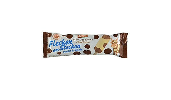 Schrozberger Milchbauern Demeter Bio Stieleis Flecken Am Stecken Vanille Und Schoko 65 Ml Tiefgefroren Amazon De Lebensmittel Getranke