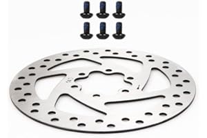 VOLOHAS Disco Freno in Acciaio Inox da 140 mm per KUGOO M4 Monopattino elettrici Pastiglie Freno Accessori Ricambio Scooter, argento