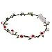 Produktbild Schöne LED Light Flora Crown Rosen Frauen Floral Stirnbänder leuchtende Blume Party Hochzeit Haar Stirnband - rose rot