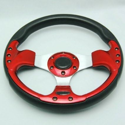 Universal Steering Wheel Momo Racing Wheel 13 inch Modified PU Steering Wheel 510 Red and Black