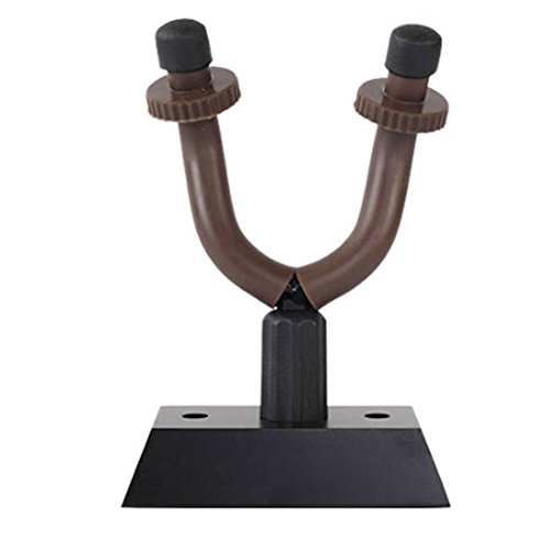 Preisvergleich Produktbild DDG EDMMS Gitarrenhalter, Akustikgitarre Wandhalter für klassische und E-Gitarre, Bass und Ukulele, schwarz