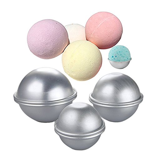 e2o Home DIY Aluminium Bath Bomb Form verschiedene Größe 3 Set