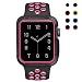 Produktbild Für Apple Watch Armband mit Hülle 38mm/42mm , Kobwa Weiche Silikon Sport Nike Edition IWatch Armbander Strap mit Schutzhülle Fall Für Apple Watch Series 1 2 3