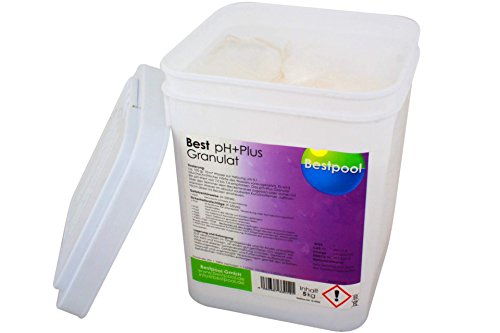PH Plus Granulat 5 kg Eimer Pool Zubehör Bestpool pH-Heber - 2