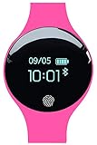 Loluka Unisex Fitness Tracker Digital Quarz Silikon Kontinuierliche Herzfrequenz Blutdruck Armbanduhren Schrittz?hler Sportuhren Pink