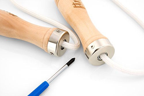 ftmsport Springseil im High Quality Retro-Design für Profis und Freizeitsportler zum Abnehmen oder auch für den Hochleistungssport - 4