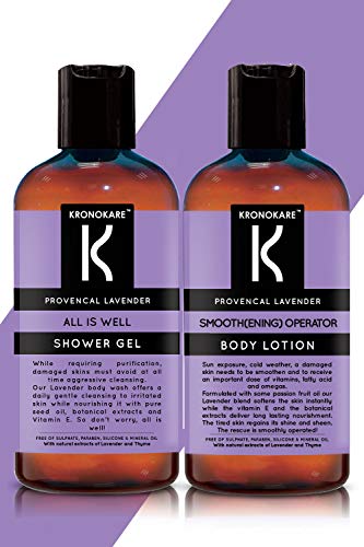 Kronokare - Combo - Bath And Body - Shower Gel And Body Lotion - Lavender RS.890.00