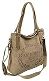 👍 Modischer Retro Shopper mit Vintage-Design-Print aus Canvas - mit Besatz aus Leder - zum Shoppen, fürs Büro oder zur After-Work-Party der ideelle Begleiter - viel Stauraum - alles dabei was die Frau für unterwegs braucht!👍 Die Größe der Tasche ist ca. 36 cm (Breite) x 14 cm (Tiefe) x 37 cm (Höhe). Den längenverstellbaren (bis max. 60 höhe) lederne Tragriemen kann man natürlich auch abmachen und die Umhängetasche als Handtasche tragen👍 Die Innenausstattung läßt keine Wünsche offen: 2 Reißverschlussfächer für Geldbörse oder Dokumente - sowie ein Handyfach (Einsteckfach) bieten genügend zusätzlichen Stauraum und Übersicht👍 Außen hat die Tasche hinten noch ein zusätzliches Reißverschlußfach für Equipment was man griffbereit haben aber sicher aufbewahren möchte👍 Alles in allem ein chickes Accessoire für alle Gelegenheiten - farblich gut kombinierbar - die Schultertasche ist ein echter Hingucker