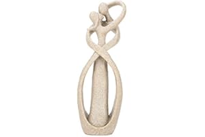 CIKONIELF Posąg z piaskowca figura buddy statua rzeźba Decor Handmade piaskowiec pocałunek miłośników para statua rzemiosło na ślub lub zaręczyny